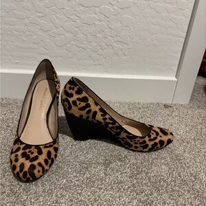 Franco Sarto Animal Print Wedge Shoes